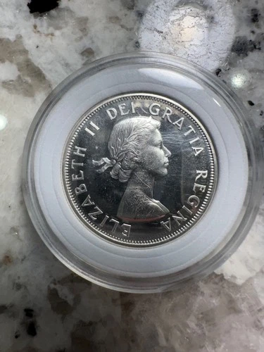 1964 Canada Proof Like 80% Silver Half Dollar  Canadian 50C Elizabeth II