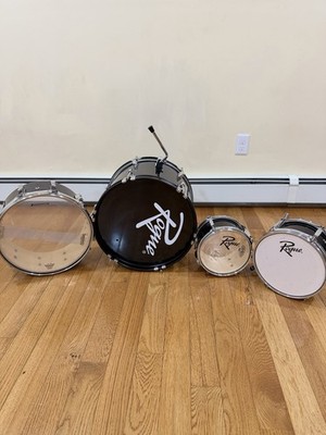 Rogue Drum Set Bundle Bass Drum Tom Snare Lot Parts Repair/project ( 4 Pieces)