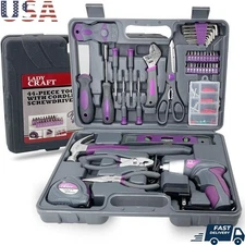 44PCS Cordless Screwdriver Tool Set Home Repair DIY Tools Kit Gift Ladies New