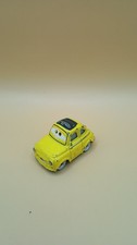 Disney Pixar Cars Luigi Yellow 1:55 Diecast Model Car Animated Eyes