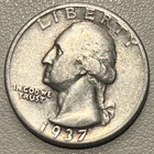 1937-P Washington Quarter 90% Silver Philadelphia