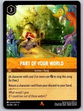 Part of Your World 30/204 Rare The First Chapter Lorcana Near Mint