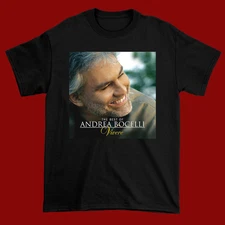 The Best of Andrea Bocelli - Vivere Black Cotton Shirt Full size S-5XL CS179