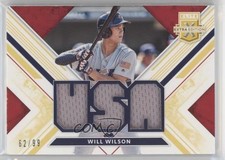 2019 Elite Extra Edition USA National Team Materials Gold 62/99 Will Wilson 0a3