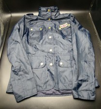 Barbour Olympic Special Union Jack Jacket UK 14 Navy Lightweight Waterproof