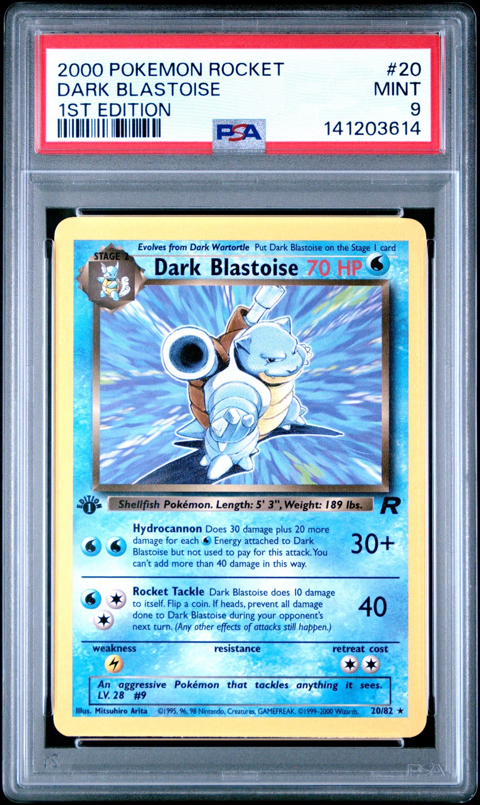 Dark Blastoise 1st Edition #20