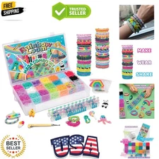 MEGA Combo Set, Features 7000+ Colorful Rubber Bands, 2 Step-by-Step Bracelet...