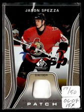 2007-08 SP Game Used Authentic Fabrics Jason Spezza Ottawa Senators #AF-SP