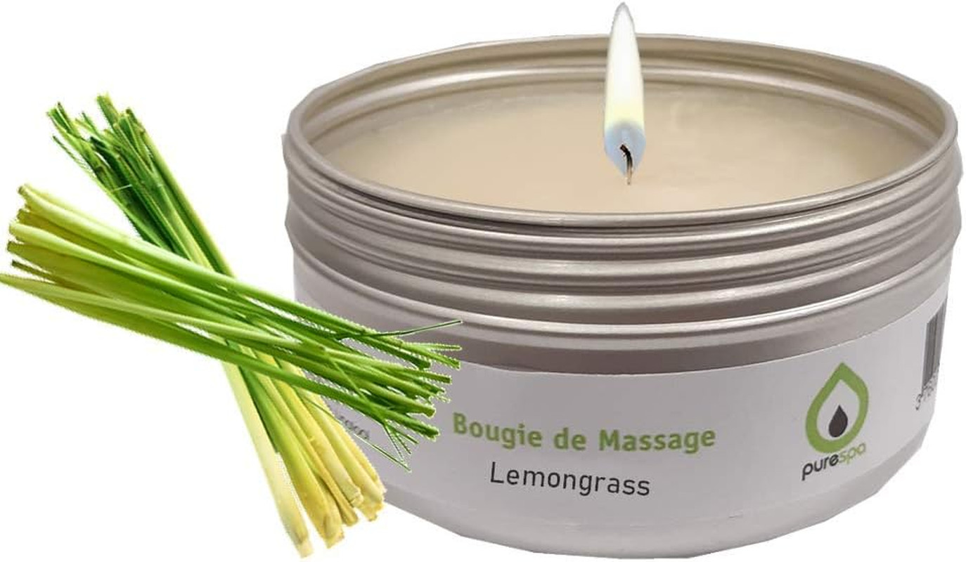 Purespa Candela Massaggio Professionale 80ml - 100% Bio e Rilassante
