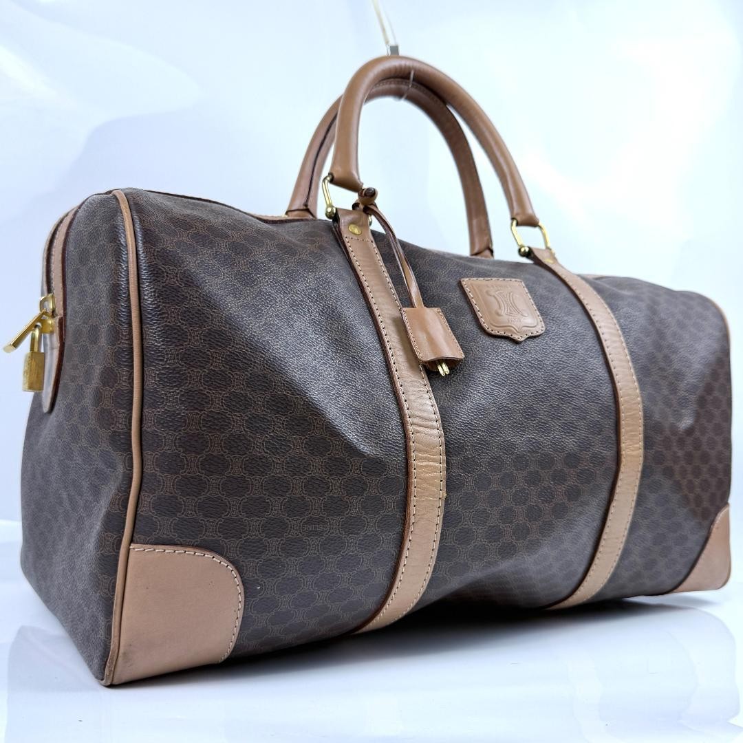 Celine Macadam PVC Brown Handle Bag Authentic G0704490