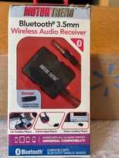 LOT OF 2 - BLUETOOTH 3.5MM WIRELESS AUDIO RECEIVER. NEW IN BOX.