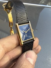 Cartier Must de Cartier Tank Lapis Lazuli large 23mm ! On original Cartier strap 2