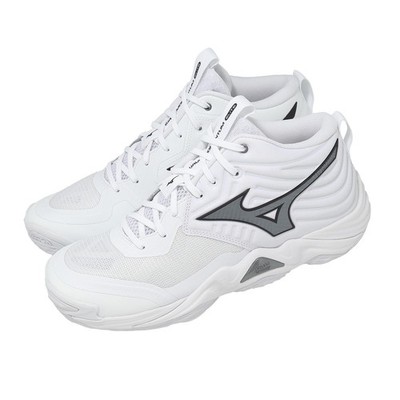 Mizuno Wave Momentum Elite Mid White Grey Men Volleyball Shoes V1GA2517-83