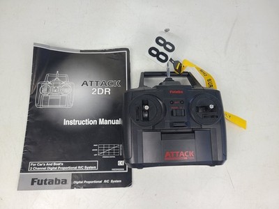 Futaba Attack T2DR Digital Proportional 2 Channel RC Transmitter (TESTED)