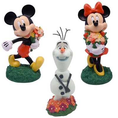 Disney Figur mit Blumen Micky Maus, Minnie Maus, Olaf - Muttertag, Valentinstag