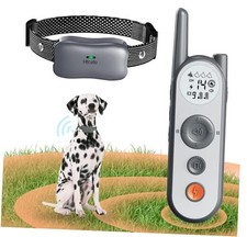 3500 Ft Wireless Dog Fence with 6100Ft Training Remote Collar, Grey for 1 dog