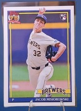 2026 TOPPS SERIES 1 1991 TOPPS JACOB MISIOROWSKI RC BREWERS #T91-74