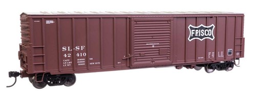 Walthers Mainline ~ Escala HO ~ 50' ACF Exterior Post Boxcar ~ Frisco SLSF #42410 | Zustand: New