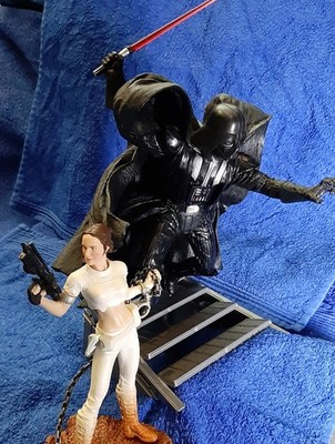 Star Wars Padme Darth Vader Hasbro Unleashed Statue