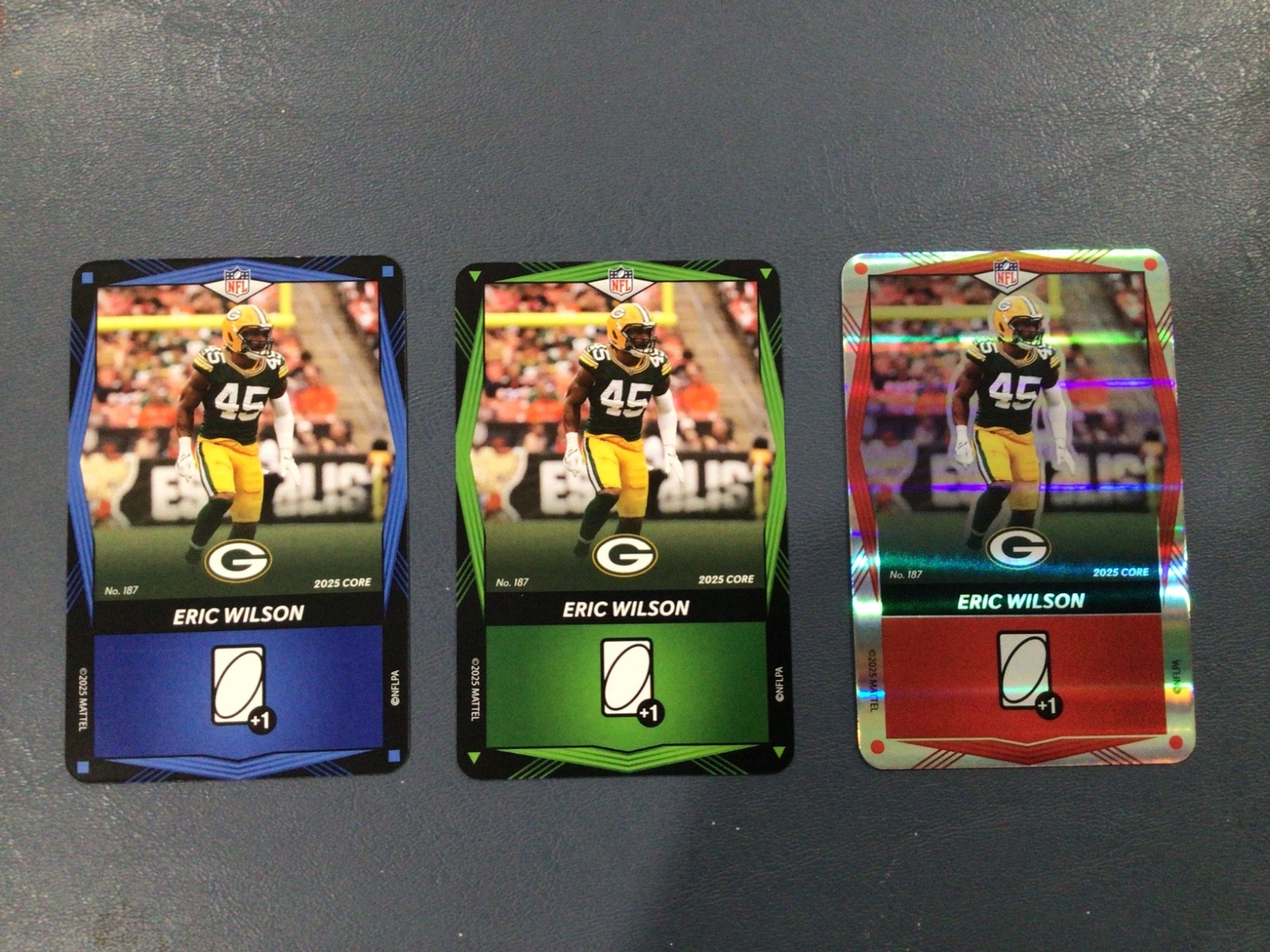 2025 UNO ELITE CORE 187 ERIC WILSON PACKERS COLLECTION YOU PICK
