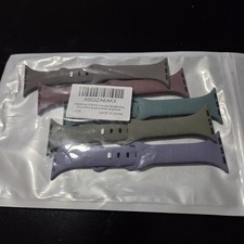 Lot of 5 Apple Watch Bands Slim Silicone, 38/40/41MM, Multi Colors NEW