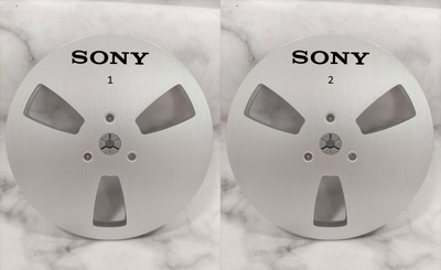 One Pair standard metal aluminum 7 '' Silver Tape reel for Sony tape recorder
