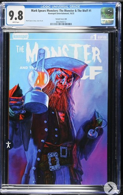 #ad #ad Mark Spears Monsters: The Monster and the Wolf #1 A88 Secret Cover 1:700 CGC 9.8 $99.99