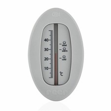 reer Badethermometer Oval Bade Thermometer Badewasser Temperaturmesser Grau