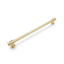 10 Pack 12-3/5 Inch 320mm Brushed Brass Kitchen Cabinet Handles Knurled Cabi...