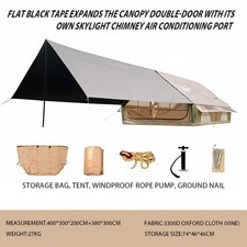 6-8 Man Inflatable Tunnel Tents with Pump Blow Up Hot Glamping Air Tent Cabin UK