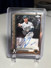 2025 Topps Chrome Armando Alvarez /499 REFRACTOR AUTO ROOKIE RC Athletics RA-AAL
