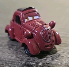 Disney Pixar Cars Uncle Topolino Mini 1.75" Purple Car Toy Figure. Cake Topper.
