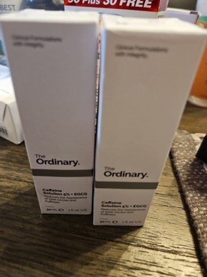 2X The Ordinary Caffeine Solution Dark Circles Puffiness 1oz Each