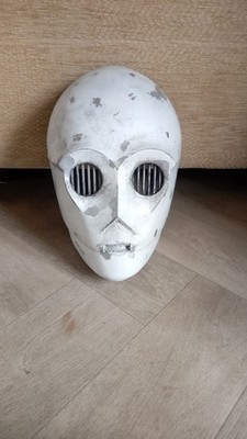 Star Wars Cosplay Wearable C3PO Droid Mask Scavenger With Dirt, Battle Damage