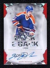 2022 Leaf ITG Used Back 2 Silver Pattern 4/4 Mark Messier Jari Kurri Auto 11jd