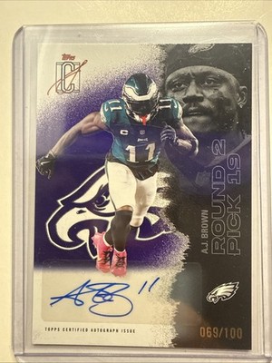 2025 Signature Class - AJ Brown - #93 Purple Auto # 069/100 - Eagles