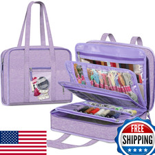 FINPAC Sewing Craft Storage Tote Bag Art Supplies Organizer Travel Case Large Ca