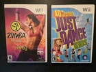 Just Dance Kids Nintendo Wii Zumba Fitness Two Game Lot Very Good Condition CIB