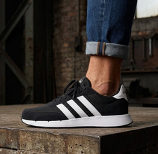 Mens Adidas Classic Run Style Trainers Black All Sizes Retro 60s AR60SBW