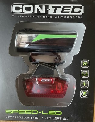 Contec Speed Led Lichtset Fahrradleuchtset Fahrrad Leuchte