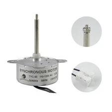 CHANCS TYC-40 110V AC Small Gear Synchro Motor 5/6RPM CW/CCW Shaft 46mm 