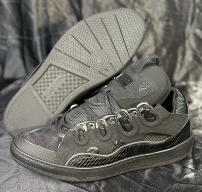 Size 12 - Lanvin Curb Sneaker Triple Black - Super Clean (45) | eBay