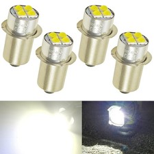 4X 18v VOLT P13.5S White LED Flashlight Bulb For Dewalt DW9083 DW908 DW919 DC509