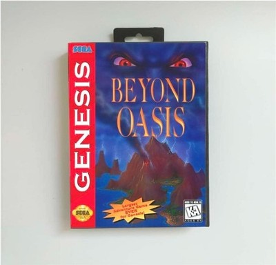 Beyond Oasis - ROM Video Game Console Card Cartridge for GENESIS SAVE!!