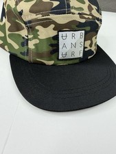 URBAN SURF ADJUSTABLE STRAPBACK YOUTH HAT/CAP, CAMO, ONE SIZE, URB ANS URF