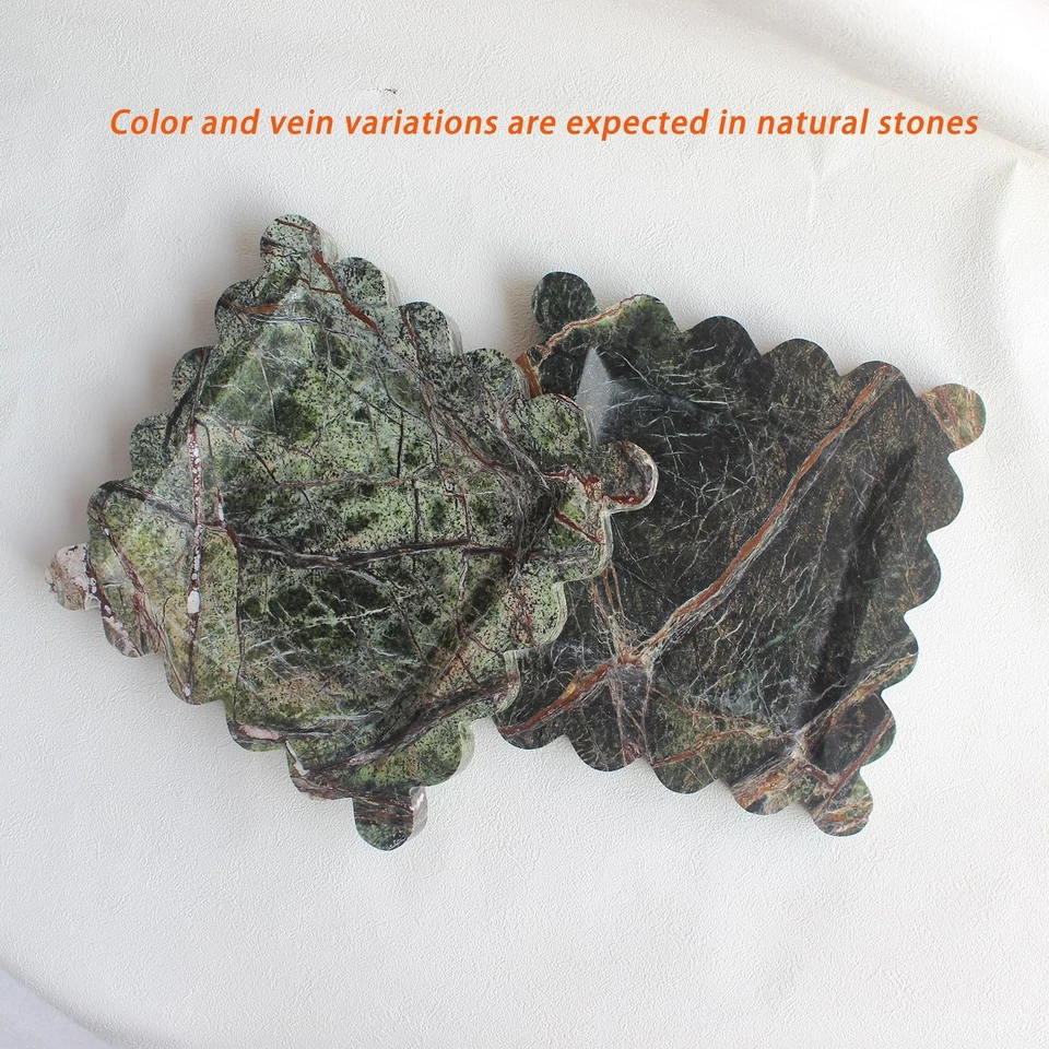 Natural Luxury Marble Tray with Scalloped Edge, Handmade Square Decorative Tr... - Image 3 of 4