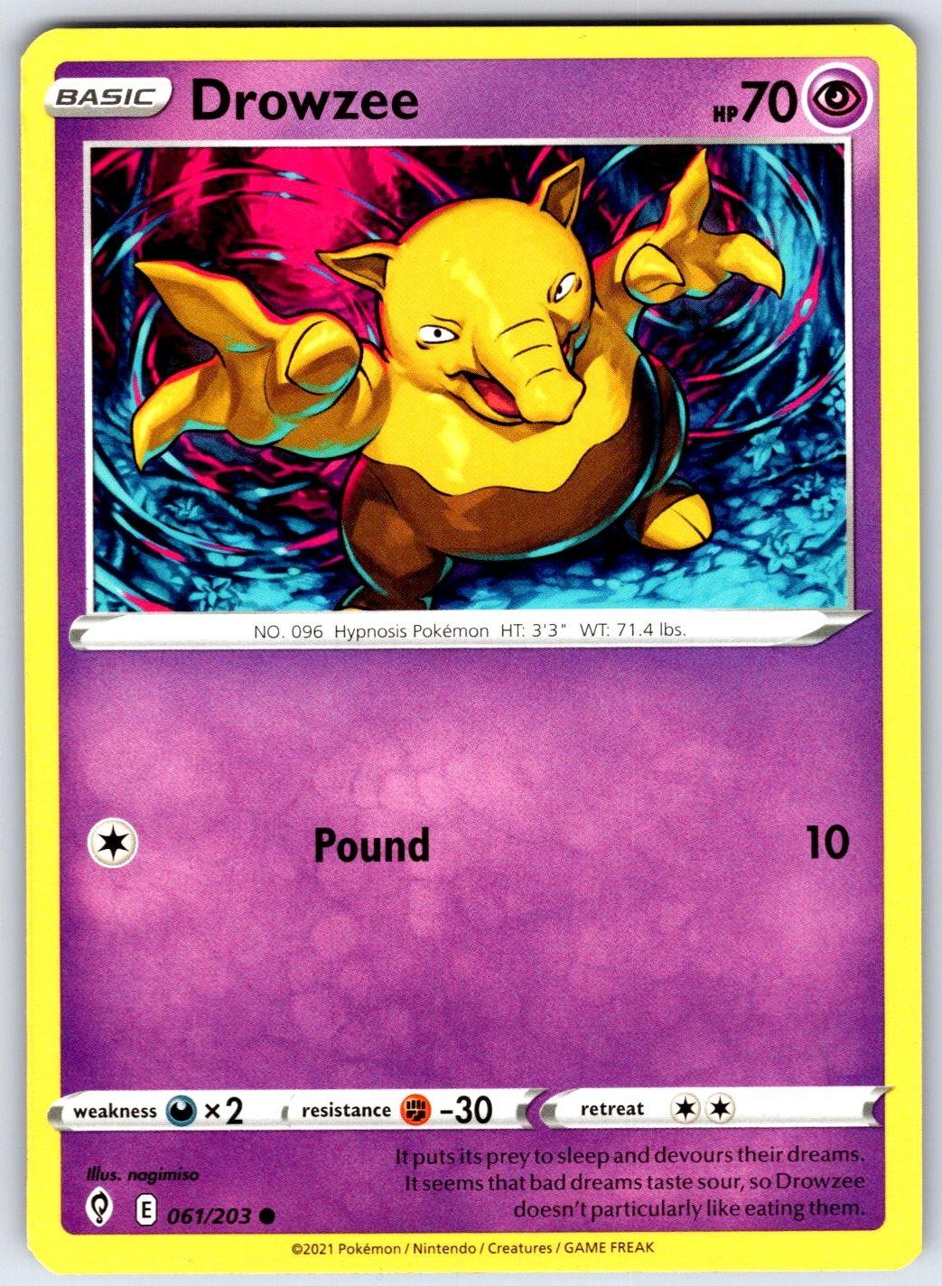 DROWZEE - Pokemon - 061/203 Evolving Skies - NM/M