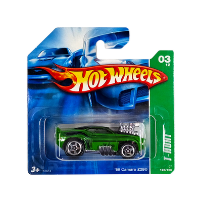 HOT WHEELS '69 Camaro Z28 Green TH Treasure Hunts T-Hunt Short