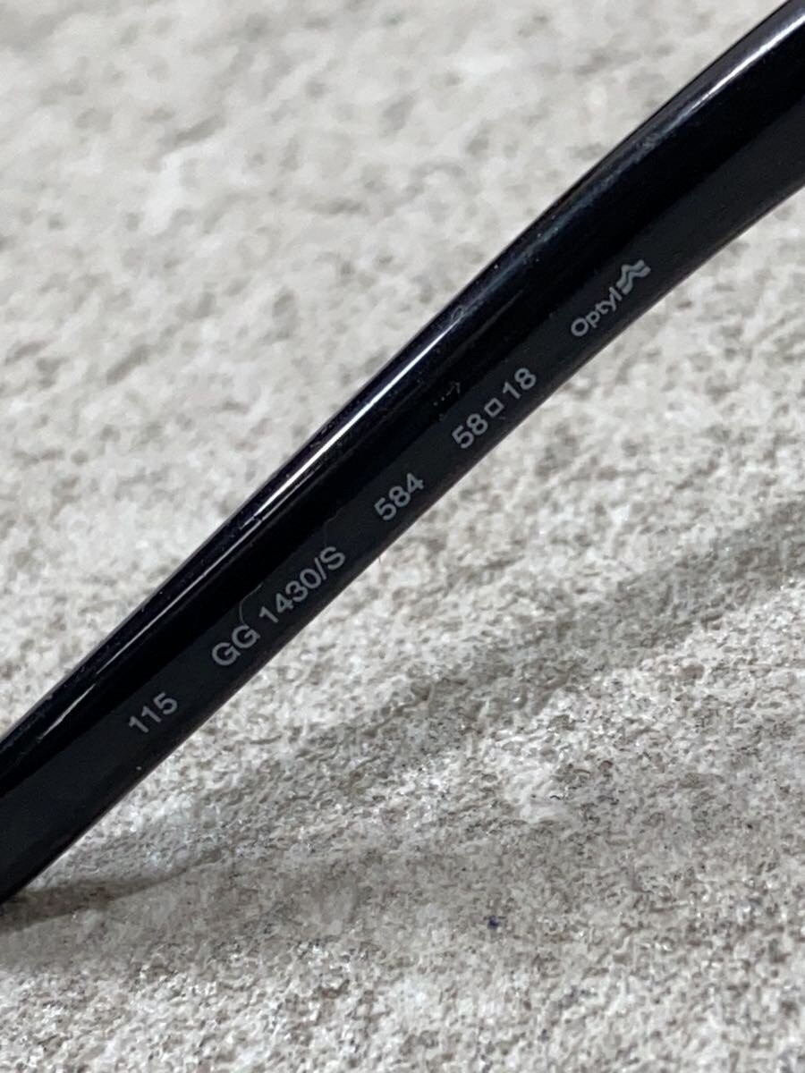 GUCCI Sunglasses Wellington Plastic BLK BLK Mens GG1430 thumbnail 6