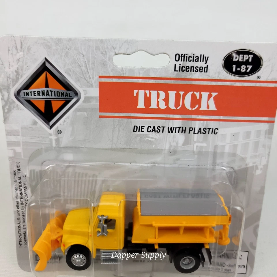 Caminhão de lixa Boley Trucks 4014-88 International Snow Plow Sander escala 1/87 HO - Imagem 2 de 4